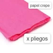 Papel Crepe Rosa X 1 Und