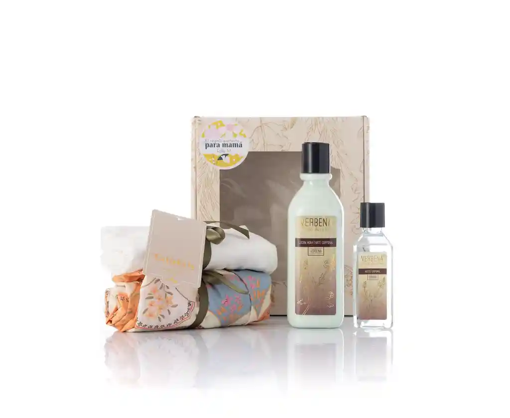 Kit Mamá Pijama + Crema Y Aceite Fragancia Verbena 570ml