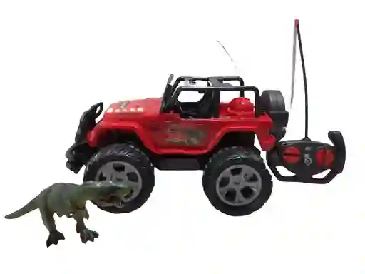 Carro Campero Con Dinosaurio A Control Remoto
