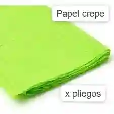 Papel Crepe Verde Claro X 1 Und