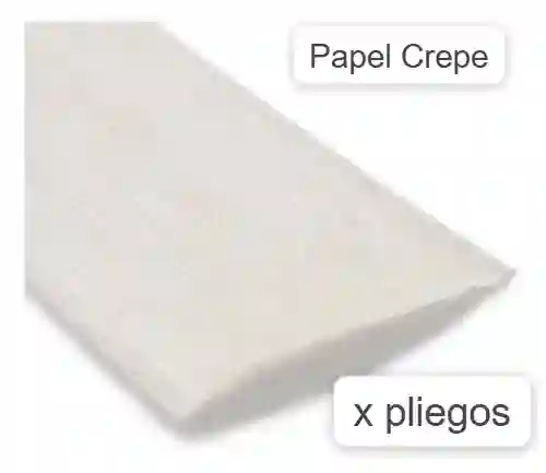 Papel Crepe Blanco X 1