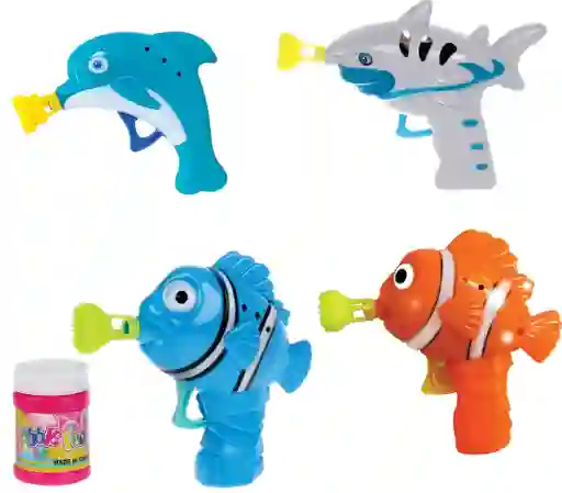 Juguete Lanza Burbujas De Jabón Para Niños Colores Surtidos
