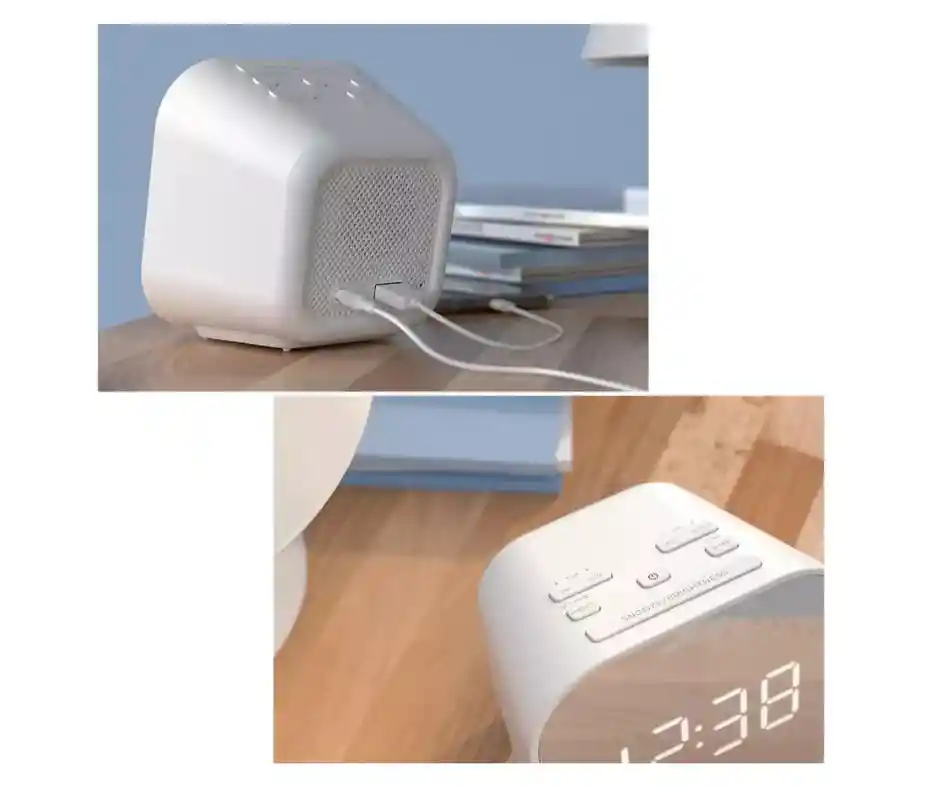 Reloj Despertador Philips Diseño Espejo Puerto Usb