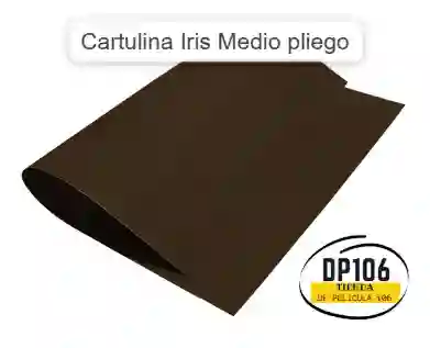Cartulina Iris Cafe X 2 Medio Pliego