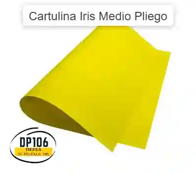 Cartulina Iris Amarillo X 2 Medio Pliego