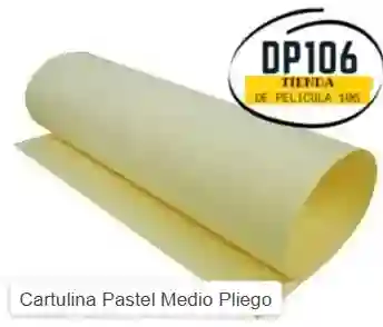 Cartulina Amarillo Medio Pliego X 2 Und