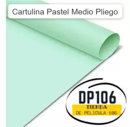 Cartulina Verde Medio Pliego X 2 Und