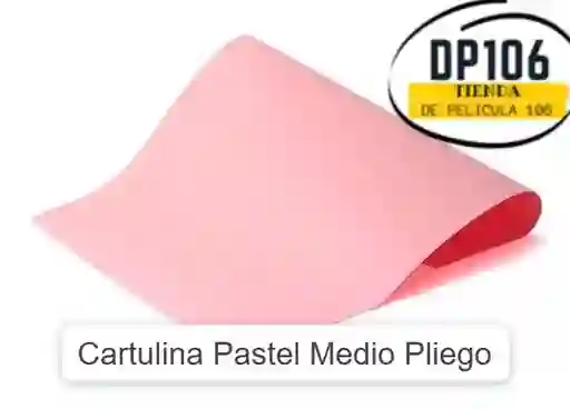 Cartulina Rosa Medio Pliego X 2 Und
