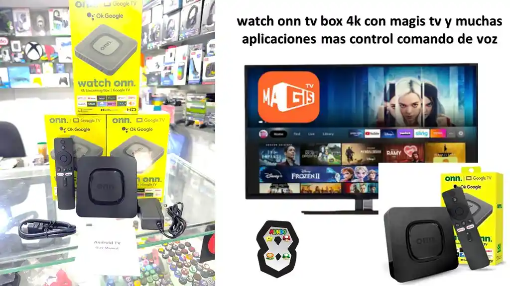 Tv Box Watch Onn 4k Con Magis