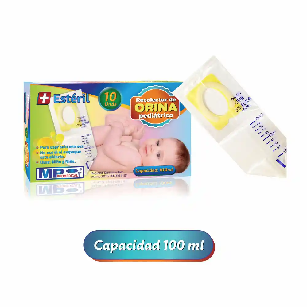 Recolector Urinario Pediatrico X 10
