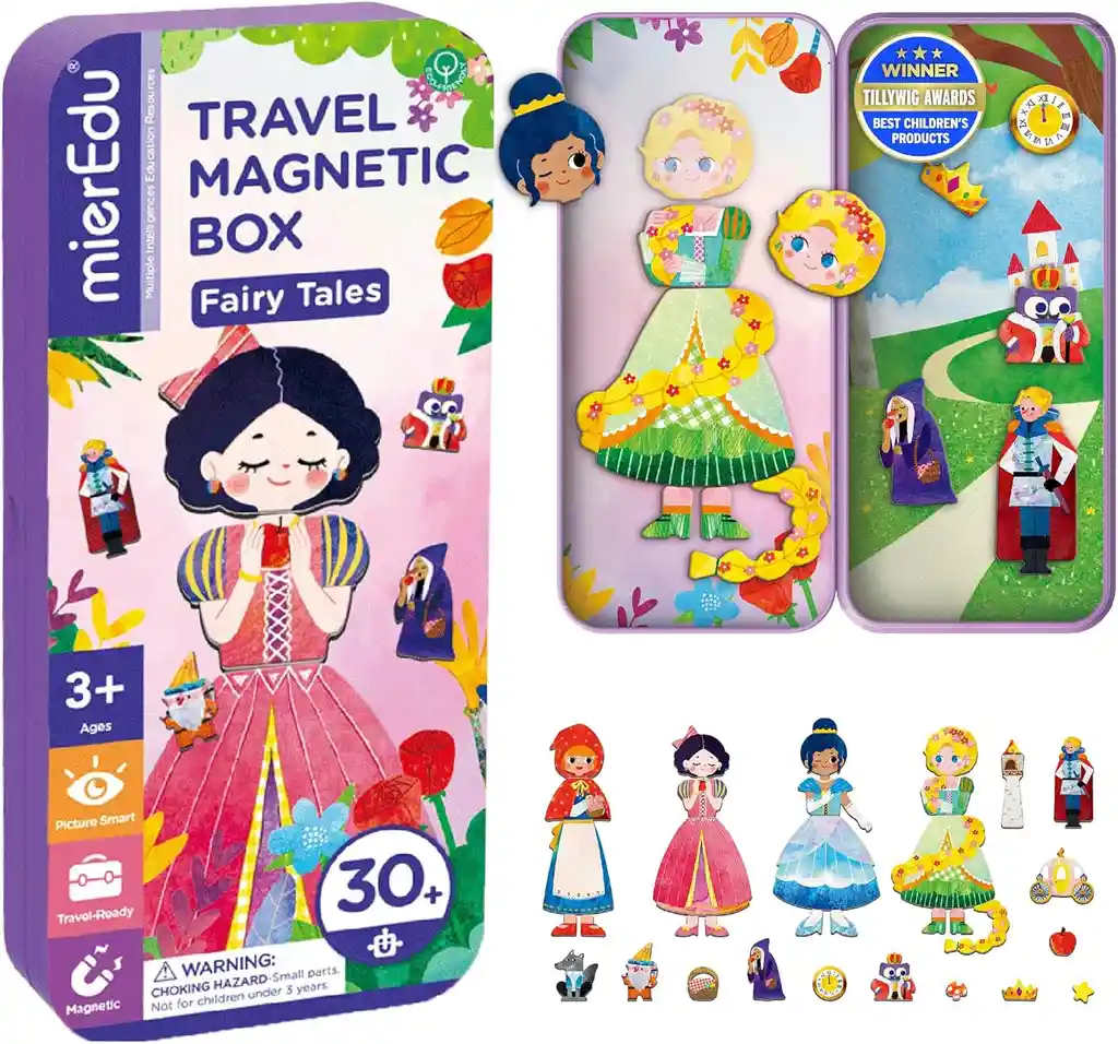 Juego Didáctico Puzzle Princesas Magnéticos Para Niños