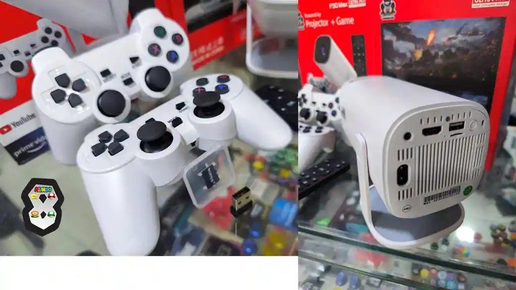 Proyector Smart Gamer Android 4gb Ram 64 Almacenamiento Controles Inalambricos