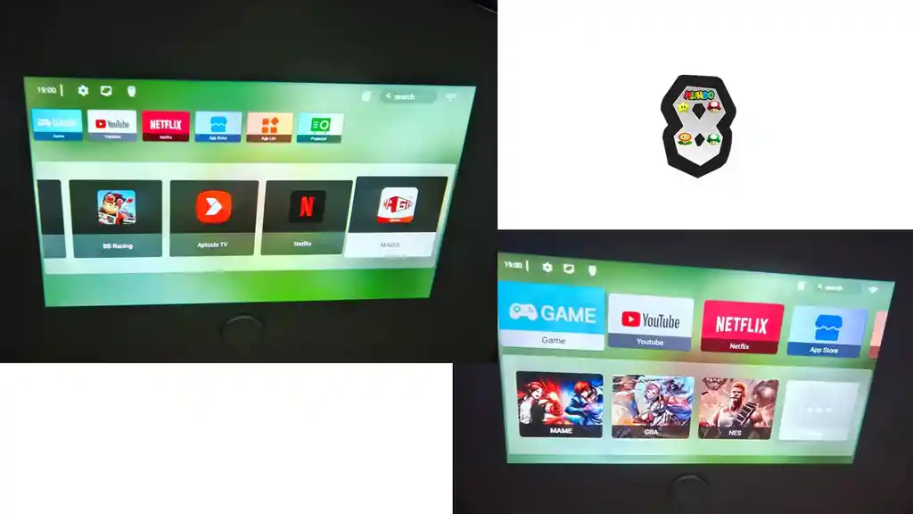 Proyector Smart Gamer Android 4gb Ram 64 Almacenamiento Controles Inalambricos