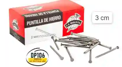 Puntillas De Hierro 3 Cm X 20 Und Clavos De Hierro