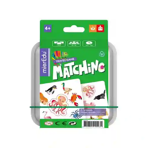 Juego Didáctico Cartas Para Emparejar Animales Niños
