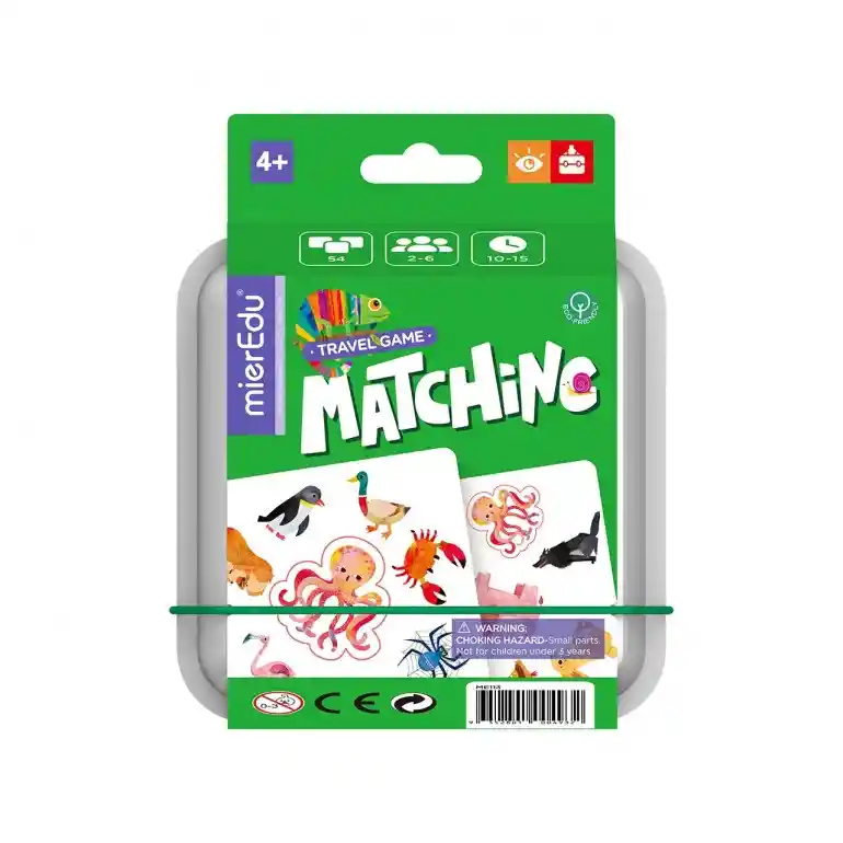 Juego Didáctico Cartas Para Emparejar Animales Niños