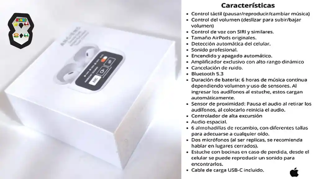 Audifonos Inalambricos Tipo Airpods Pro Con Pantalla