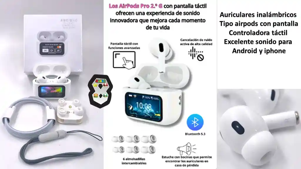 Audifonos Inalambricos Tipo Airpods Pro Con Pantalla