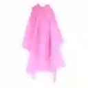 Carpa Capa Impermeable Lluvia Adulto Eva Capota Cordones Rosado Poncho