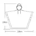 Carpa Capa Impermeable Lluvia Adulto Eva Capota Cordones Rosado Poncho
