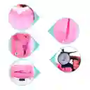 Carpa Capa Impermeable Lluvia Adulto Eva Capota Cordones Rosado Poncho