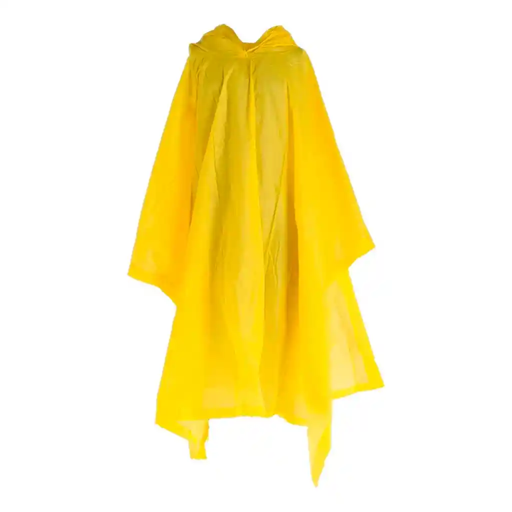 Carpa Capa Impermeable Lluvia Adulto Eva Capota Cordones Amarillo Poncho