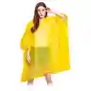 Carpa Capa Impermeable Lluvia Adulto Eva Capota Cordones Amarillo Poncho