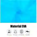 Carpa Capa Impermeable Lluvia Adulto Eva Capota Cordones Azul Poncho