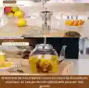 Tetera En Vidrio De 1.2 Litros Con Filtro Infusor Extraíble