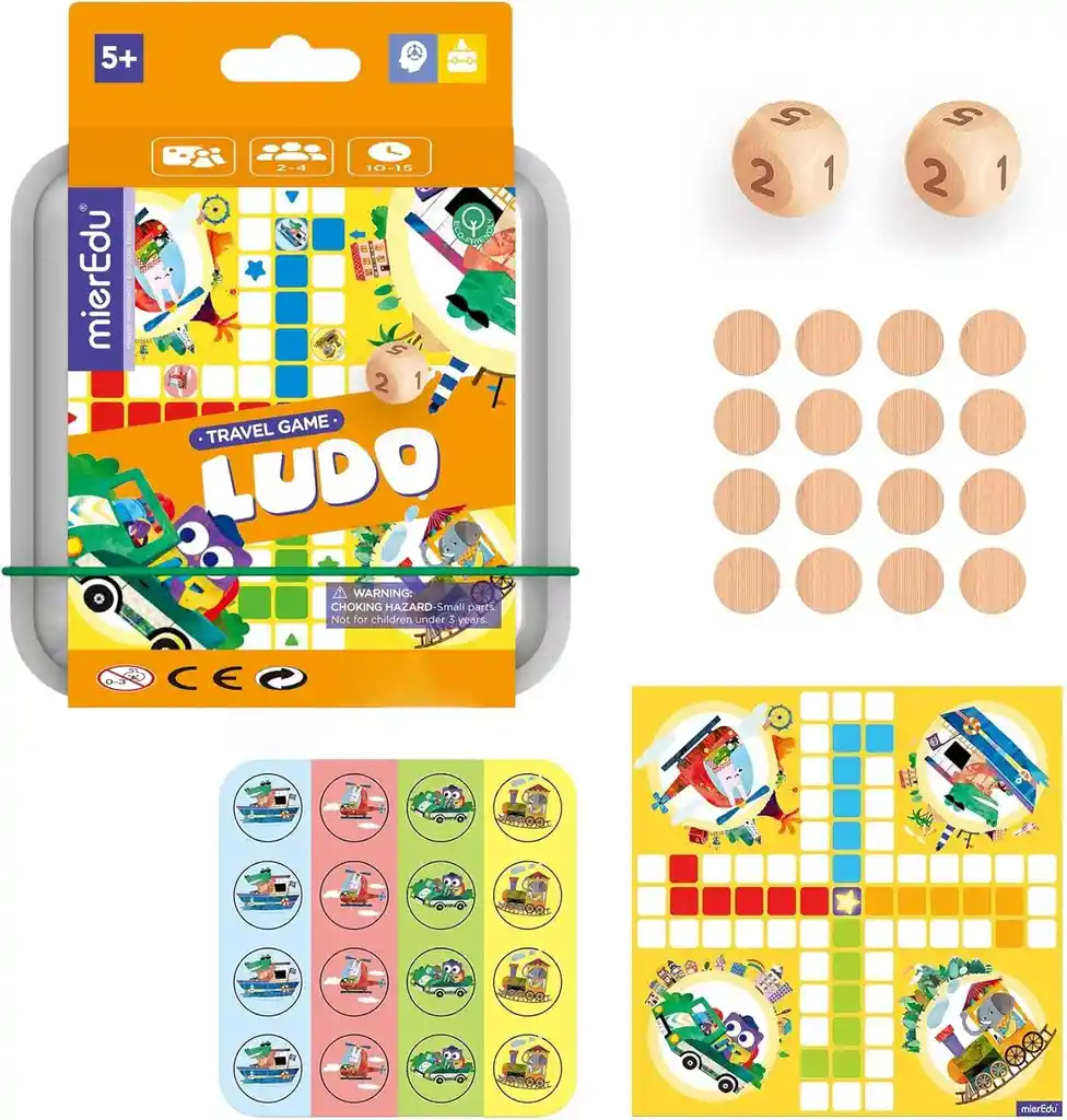 Juego De Mesa Didáctico De Parchís Para Niños