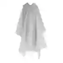 Carpa Capa Impermeable Lluvia Adulto Eva Capota Cordones Blanca Poncho