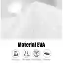 Carpa Capa Impermeable Lluvia Adulto Eva Capota Cordones Blanca Poncho