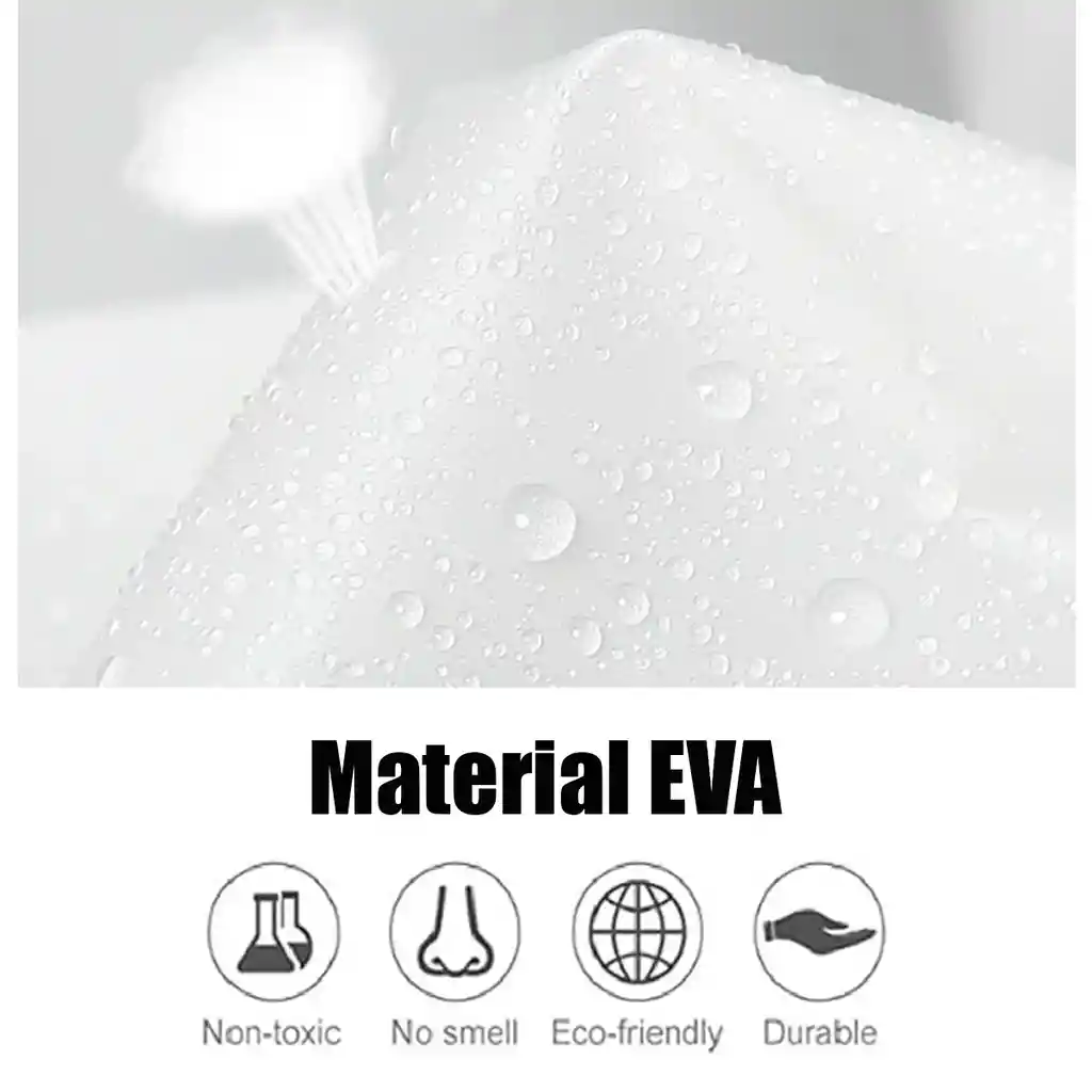 Carpa Capa Impermeable Lluvia Adulto Eva Capota Cordones Blanca Poncho