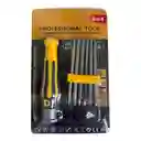 Juego Destornilladores 12 En 1 Torx Pala Estrella Hexagonal