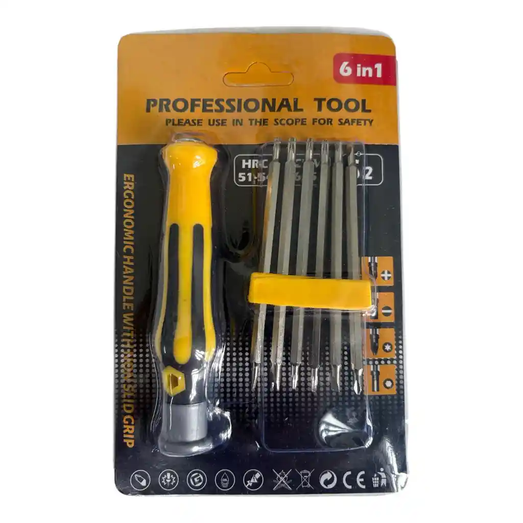 Juego Destornilladores 12 En 1 Torx Pala Estrella Hexagonal