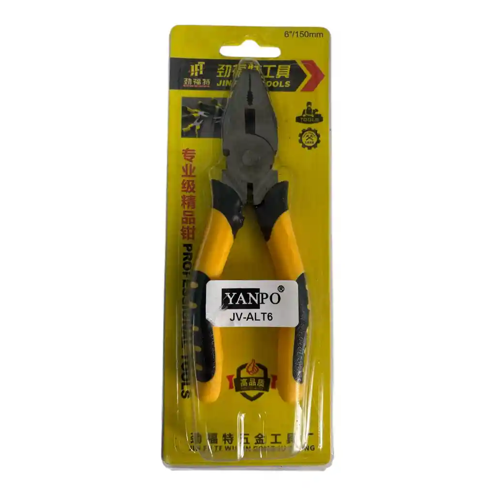 1 Alicates Pinzas Metalicas Mango Ergonomico Hogar Oficina 15cm Largo