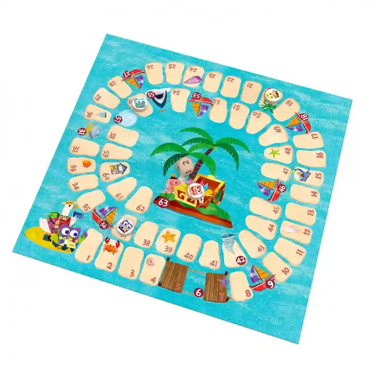 Juego Didáctico Isla Del Tesoro Para Viaje Para Niños