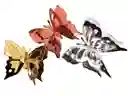 Adorno Mariposas De Papel Para Decoración De Fiestas X2 Und Plateada
