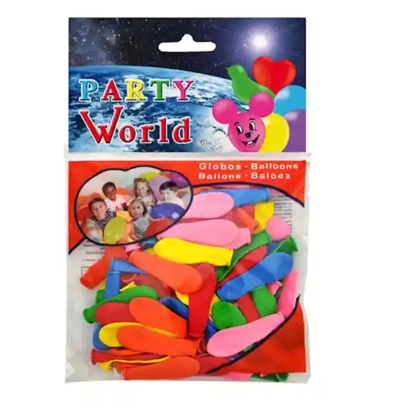 100 Globos De Agua Multicolor