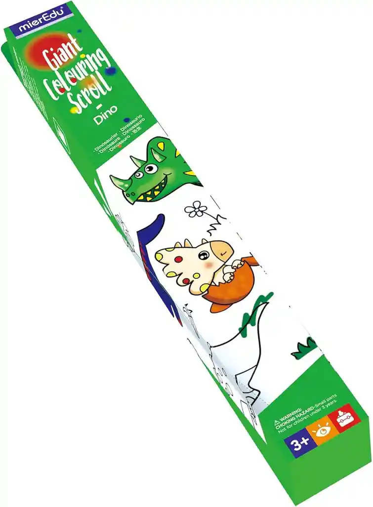 Rollo Gigante Para Colorear Diseño Dinosaurios Para Niños