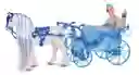 Muñeca Princesa Con Caballo Y Carruaje Mágico Azul