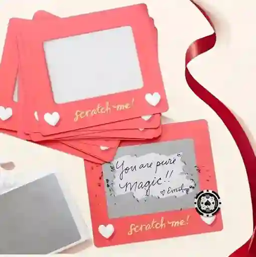 Tarjeta Raspable Scratch Para Parejas - 5 Unidades
