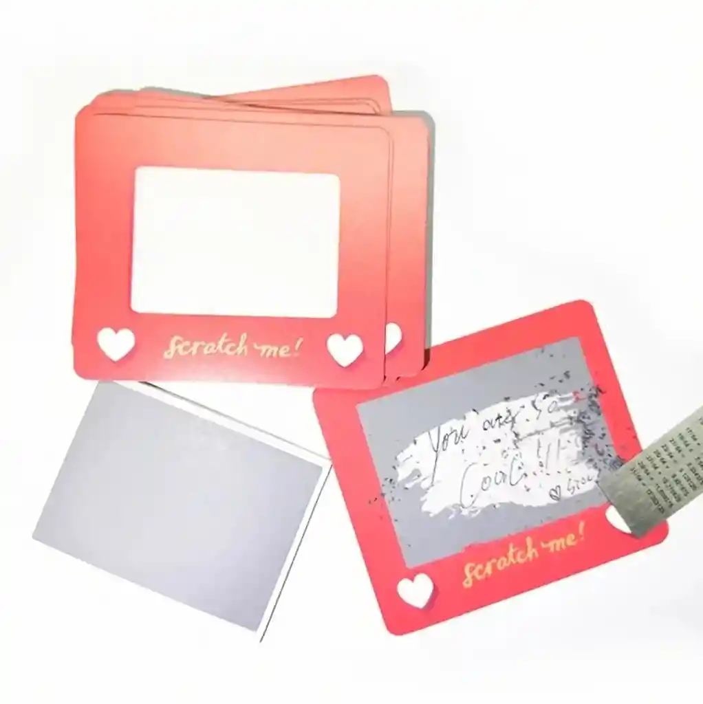 Tarjeta Raspable Scratch Para Parejas - 5 Unidades