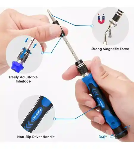 Kit Destornillador De Precision 110 Piezas Repara Celulares