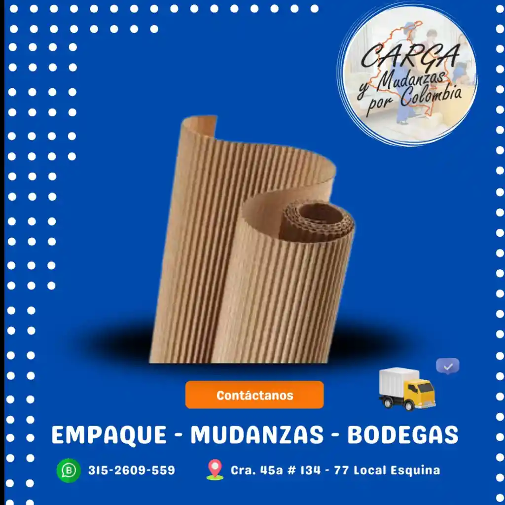 Carton Corrugado -10 Mtrs 120 De Alto
