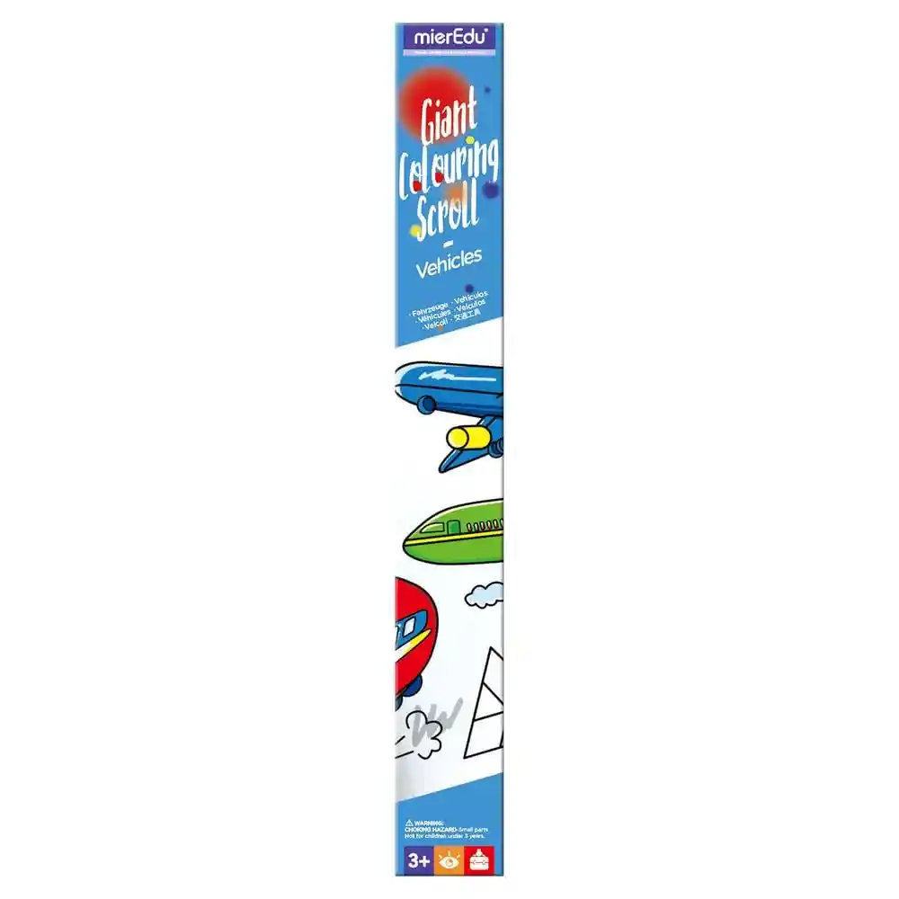 Rollo Gigante Para Colorear Diseño Vehículos Para Niños