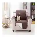 Protector Forro Funda Sofá Muebles 1 Puesto Doble Faz