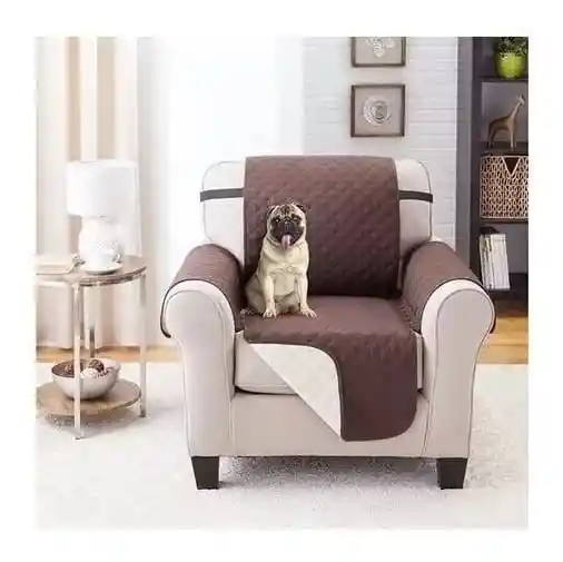 Protector Forro Funda Sofá Muebles 1 Puesto Doble Faz
