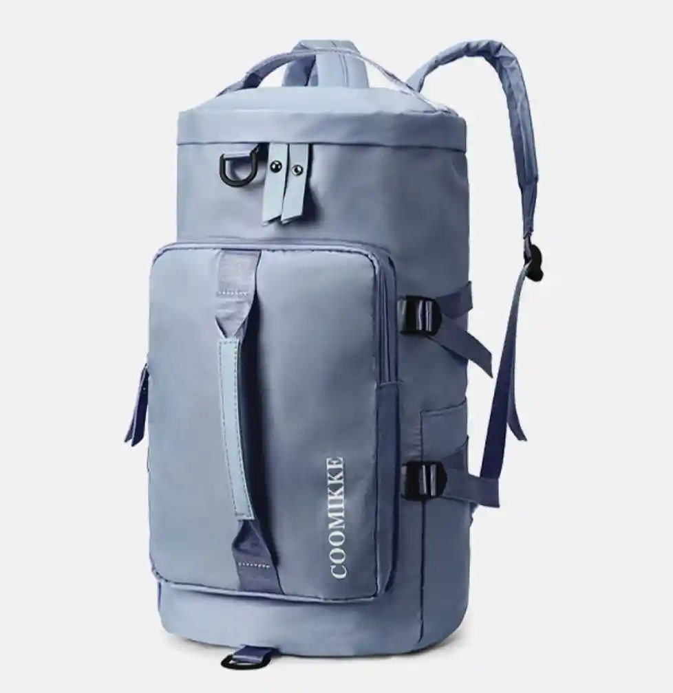 Bolso Morral Viajero Impermeable Camping - Azul
