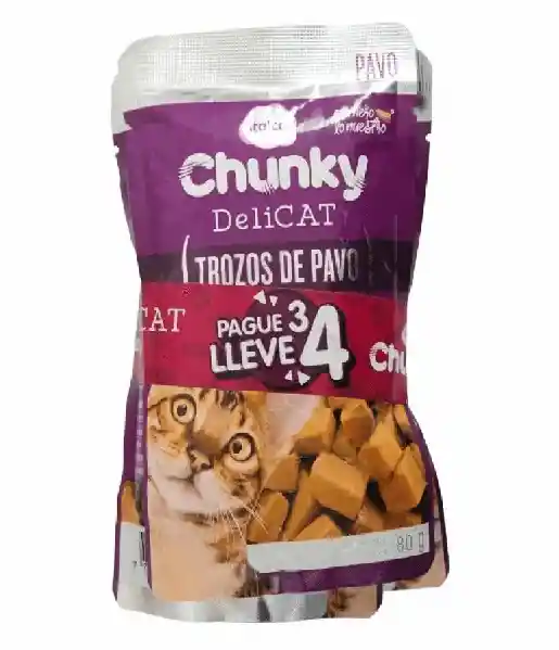 Pouch Chunky Gato Pague 3 Lleve 4